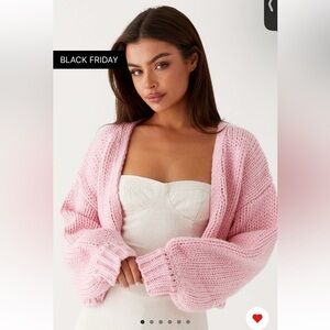 SOLD OUT Jasleen Knit Cardigan - Pink